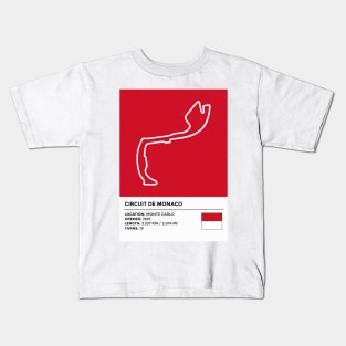 Circuit de Monaco [info] Kids T-Shirt